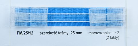 Taśma firanowa FM 025-12 Taśma firanowa FM 025-12