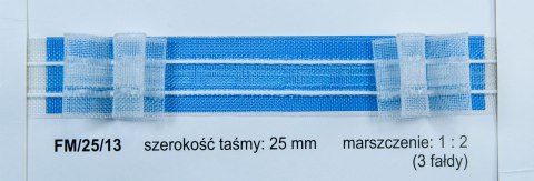 Taśma firanowa FM 025-13 Taśma firanowa FM 025-13