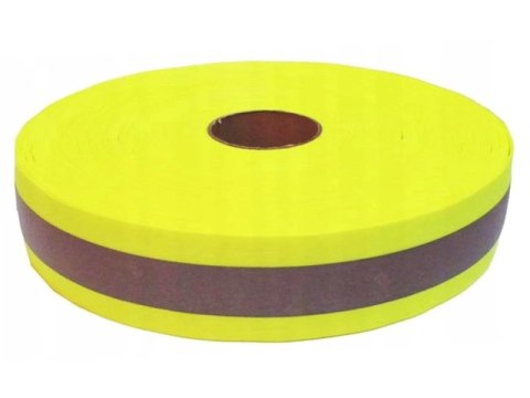 Taśma odblaskowa fluorescencyjna 5 cm żółta Taśma odblaskowa fluorescencyjna 5 cm żółta