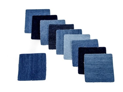 Łatki jeans kwadrat 10 szt Łatki jeans kwadrat 10 szt
