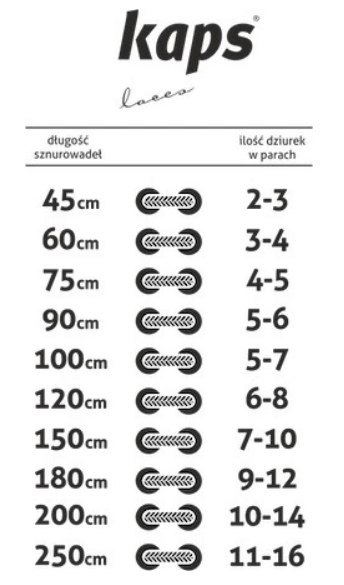 Sznurowadła woskowane 60cm - 25par